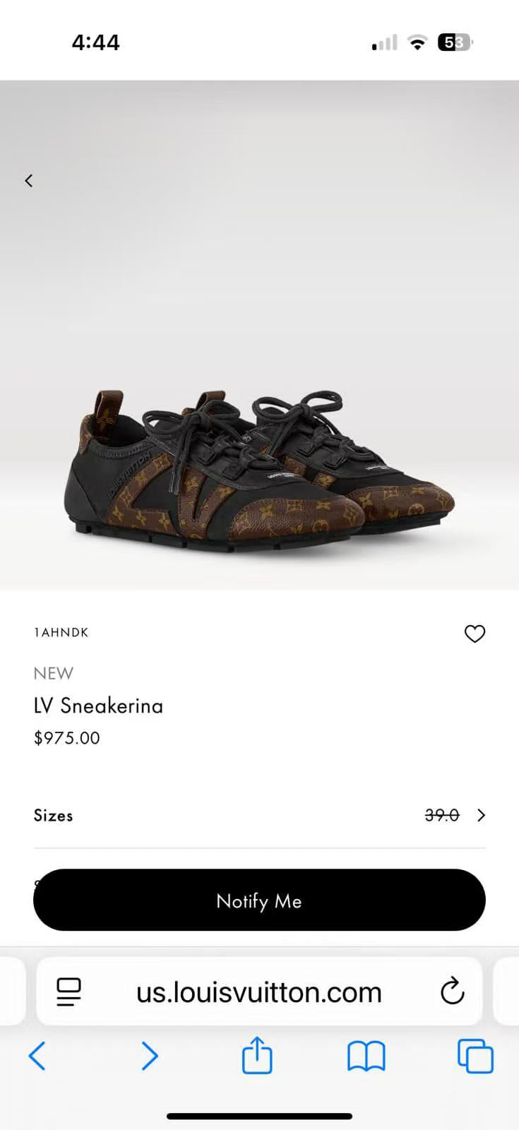 LV Sneakerina Brown 1AHNDK