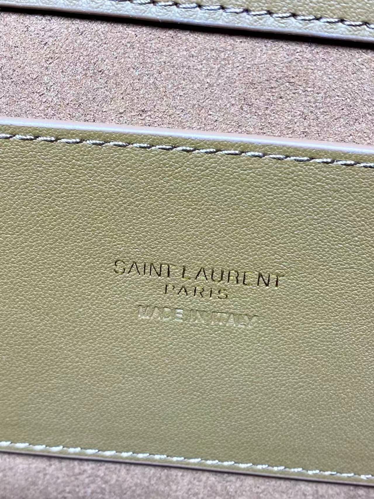 YSL Solferino suede underarm bag KT12191 Brown