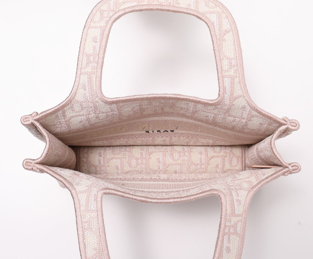 dior mini book tote mini rose pink size 1286 oblique