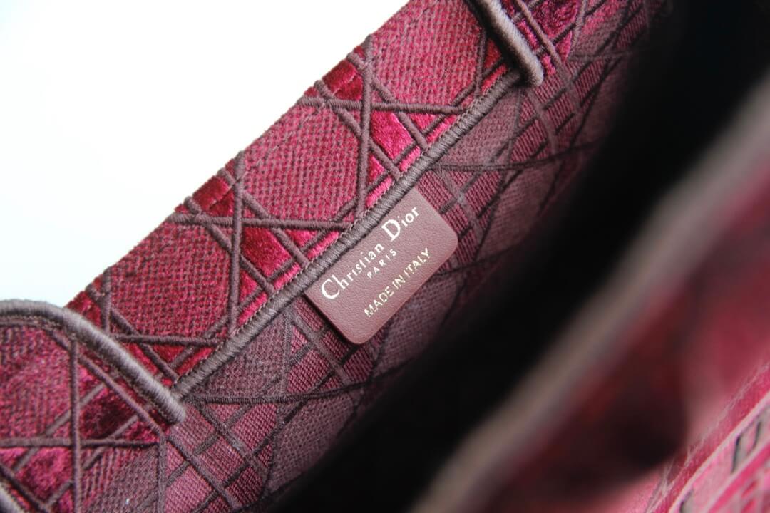 1286 book tote big size 41 5cm 36 5cm embroidery logo red handbag rose red