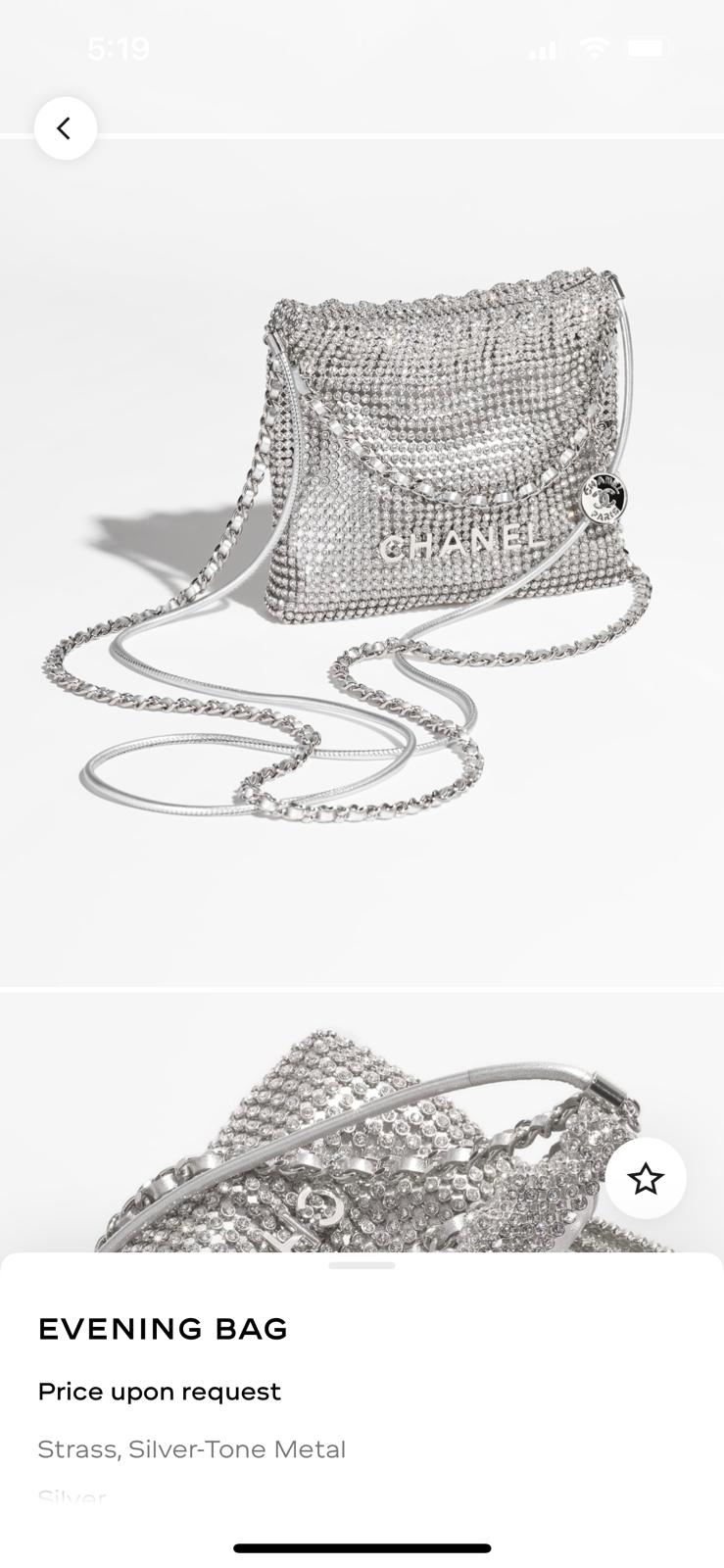 cha mini 22 bags as3980 silver