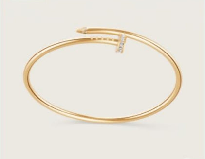 cartier thin verson bracelet yellow rh0825