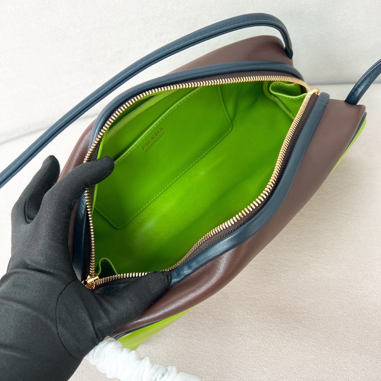 PRA 2025 New Bowling Handbag swing bag 1BC249 Green