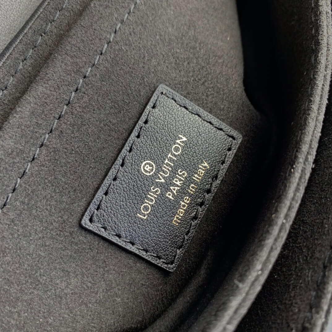 20687 new wave black 21cm cowhide real leather