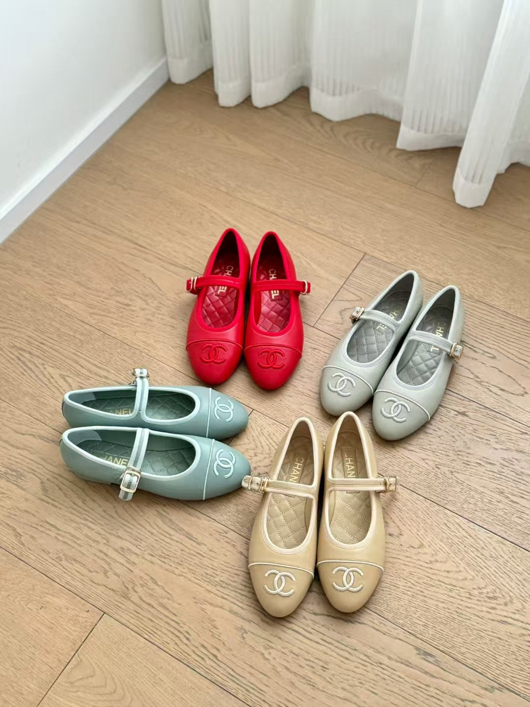 CHA Lambskin MARY JANES sANDALS 94305