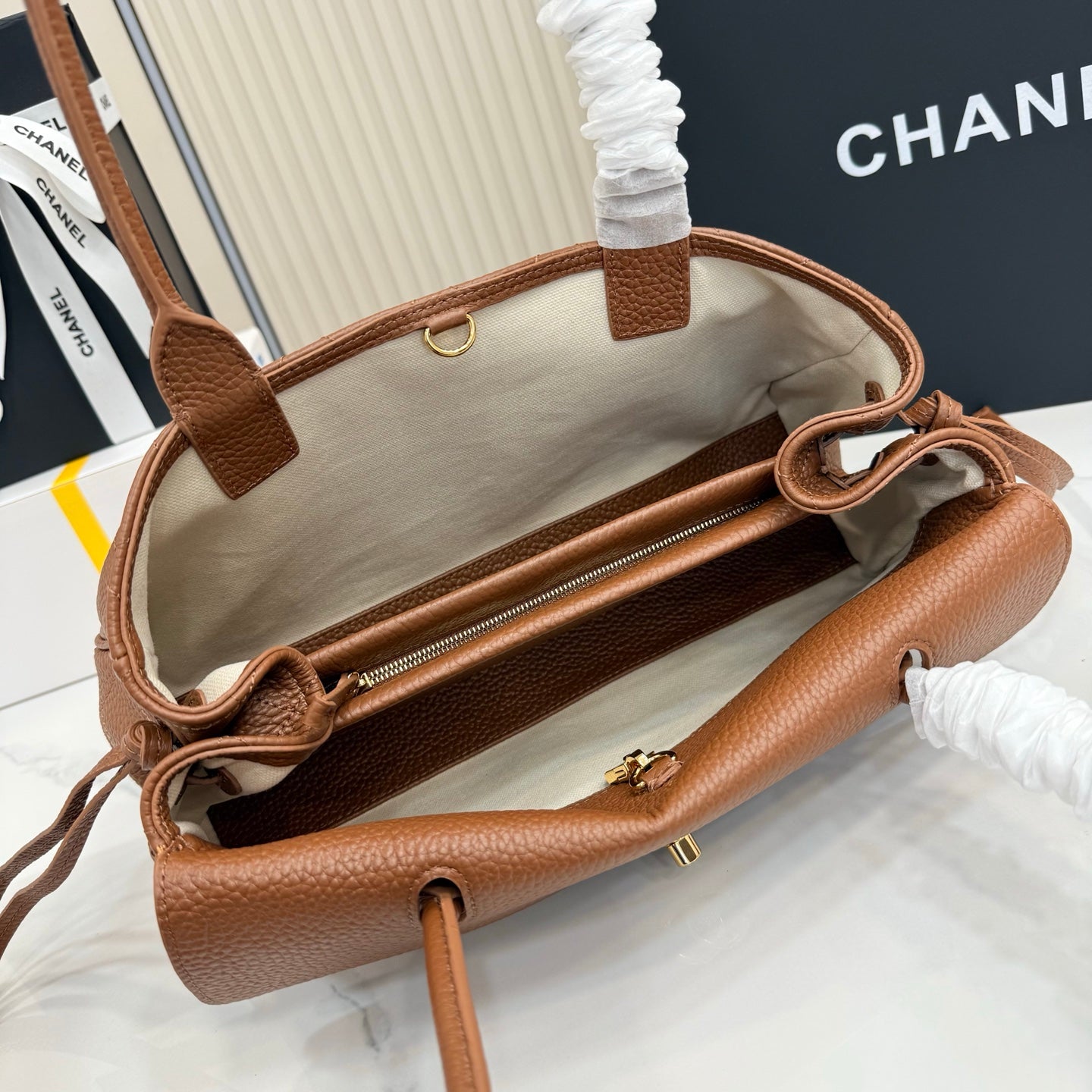Chanel 26S Flap Bag Brown Calfskin AS6288
