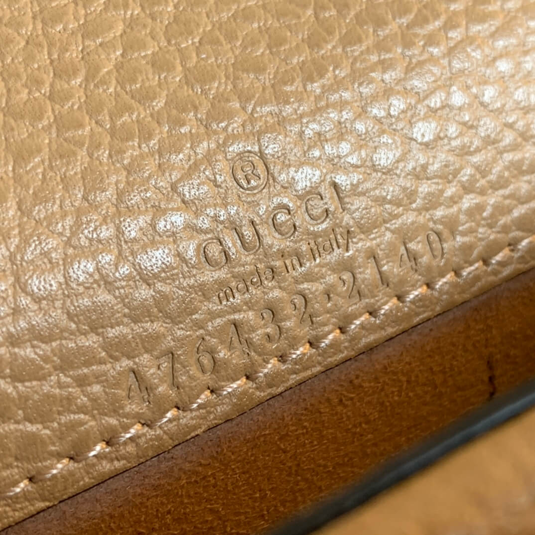 476432 dionysus gg 16 5cm brown cowhide real leather
