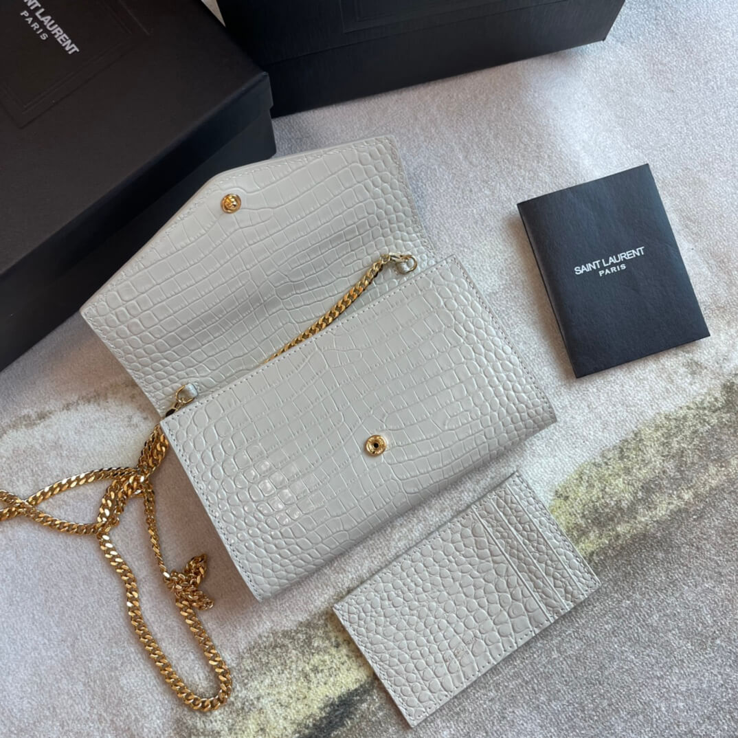 ys l607788 shoulder bag green leather golden color crocodile pattern µĸ±±¾