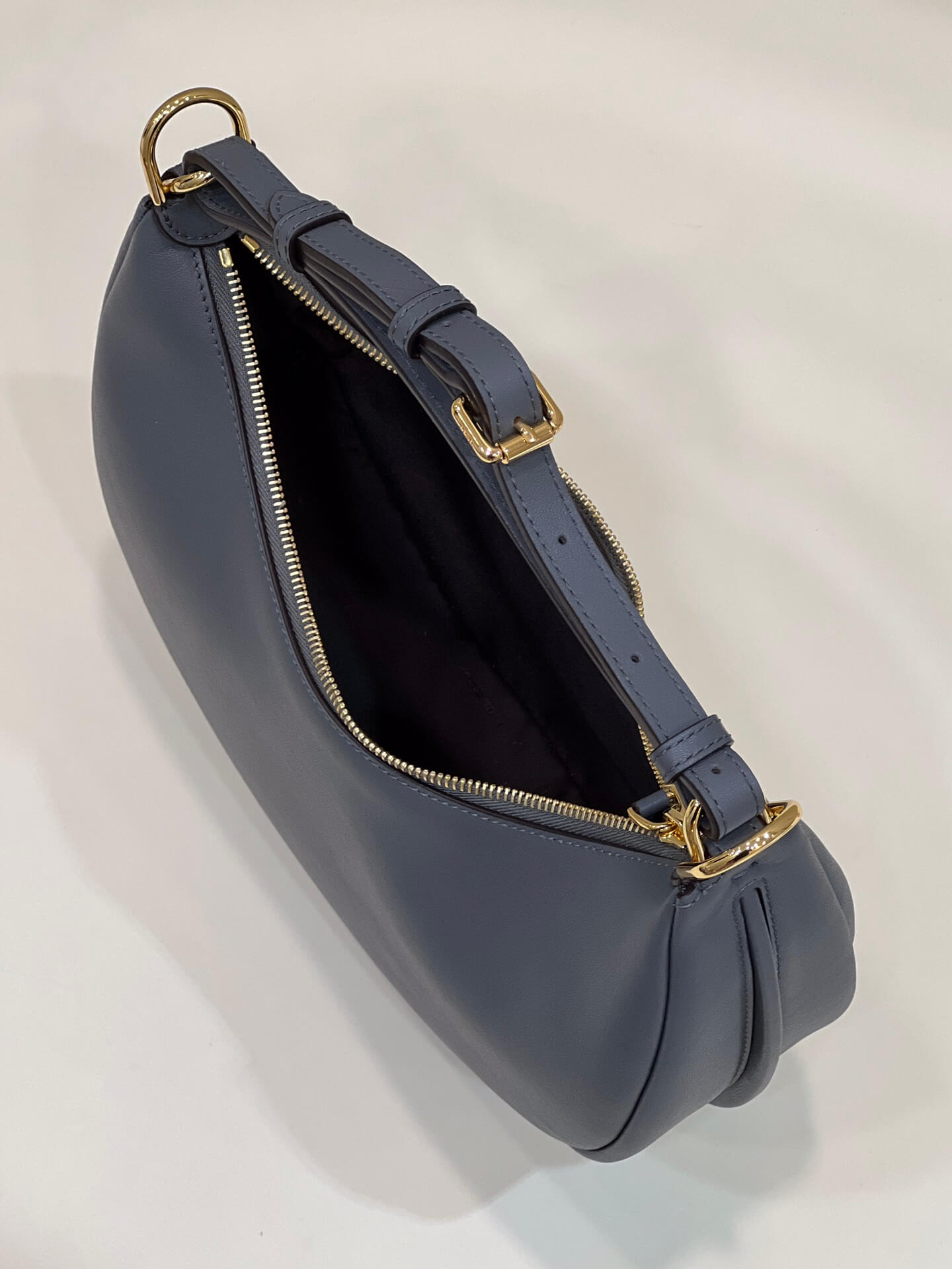 80056 fd fendigraphy small tinware grey leather bag