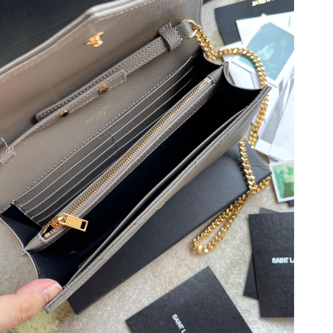 ys l360452 shoulder bag green leather golden color µĸ±±¾