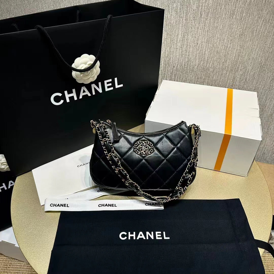 cha chain shoulder bag hun208g6 black