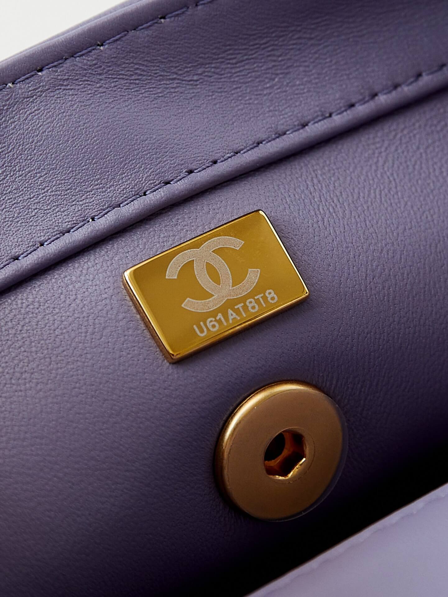 cha mini flaap bag with top handle as5001 purple