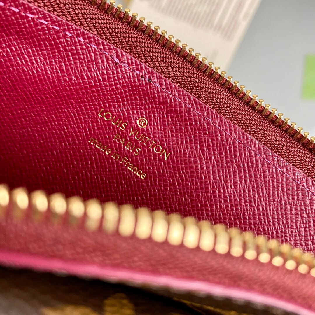 card holder recto verso monogram m69431 wine red