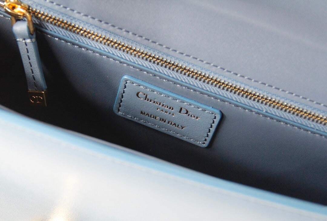 d9006 30 montaigne shoulder bag cross body bags blue cowhide real leather 24cm