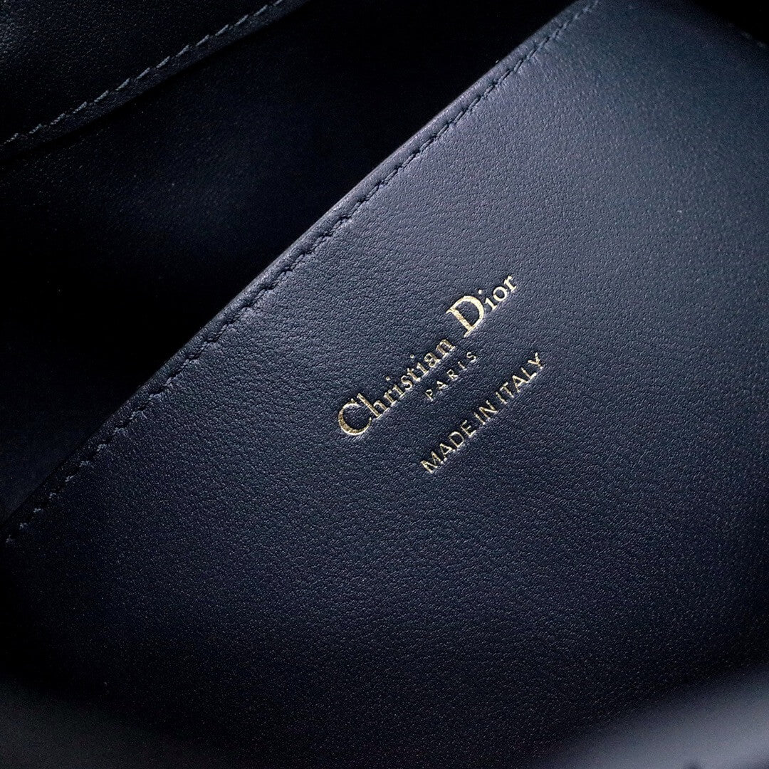 dior nolita leather shoulder bag 2312 black monogram