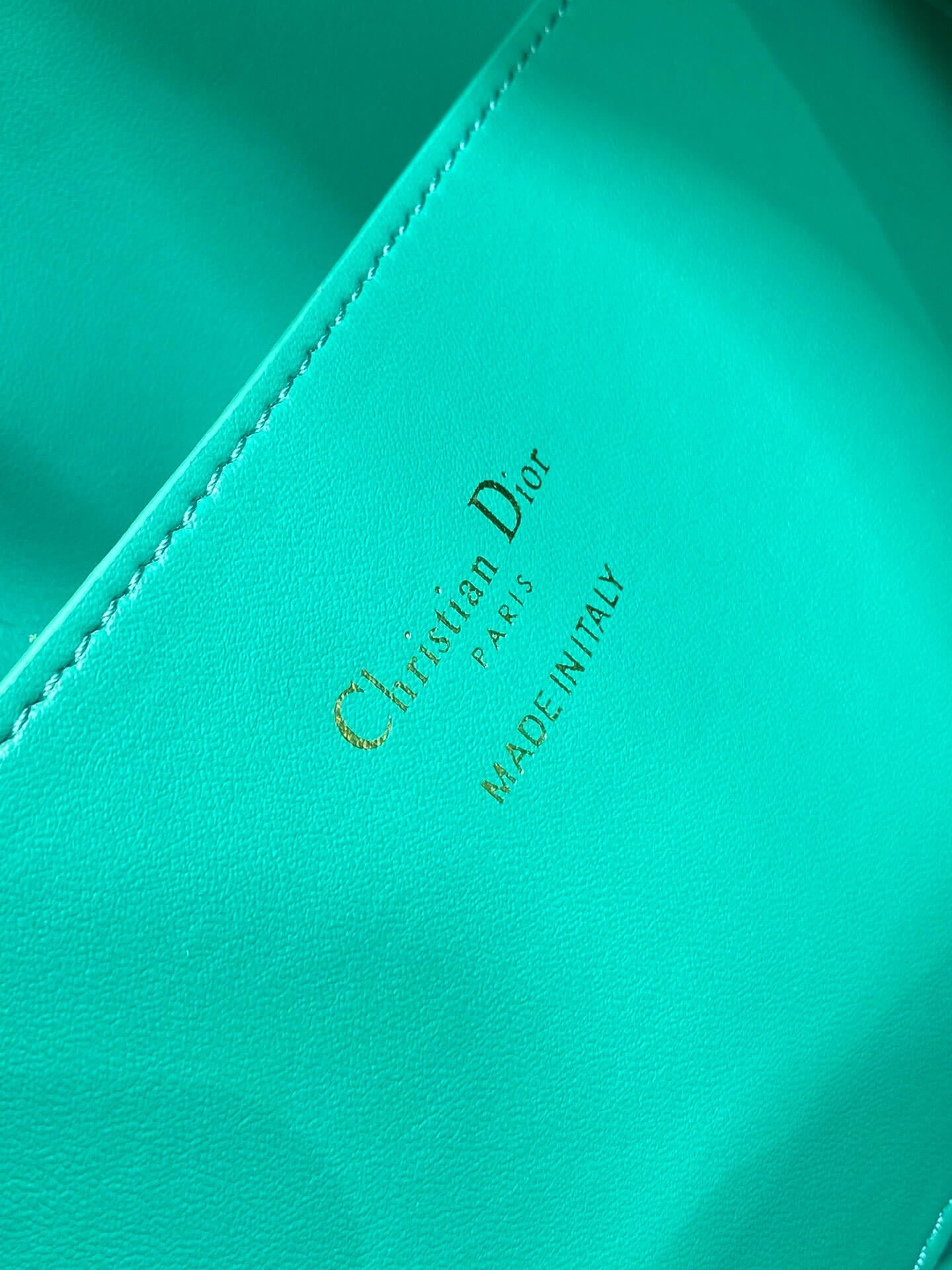 dior nolita leather shoulder bag 2312 plain green