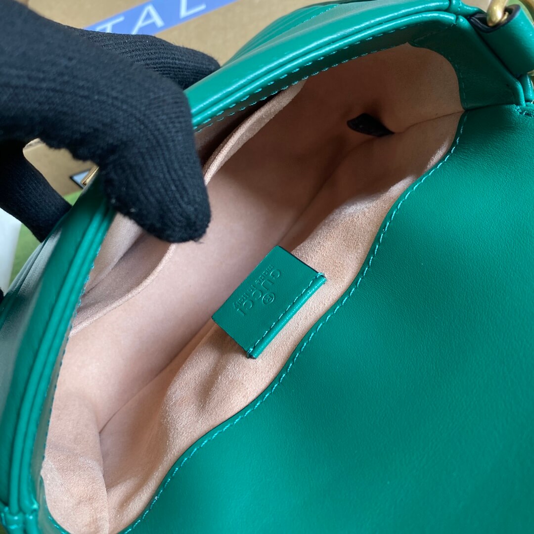 g c 547260 marmont shoulder bag cross body bags handbag leather green small size
