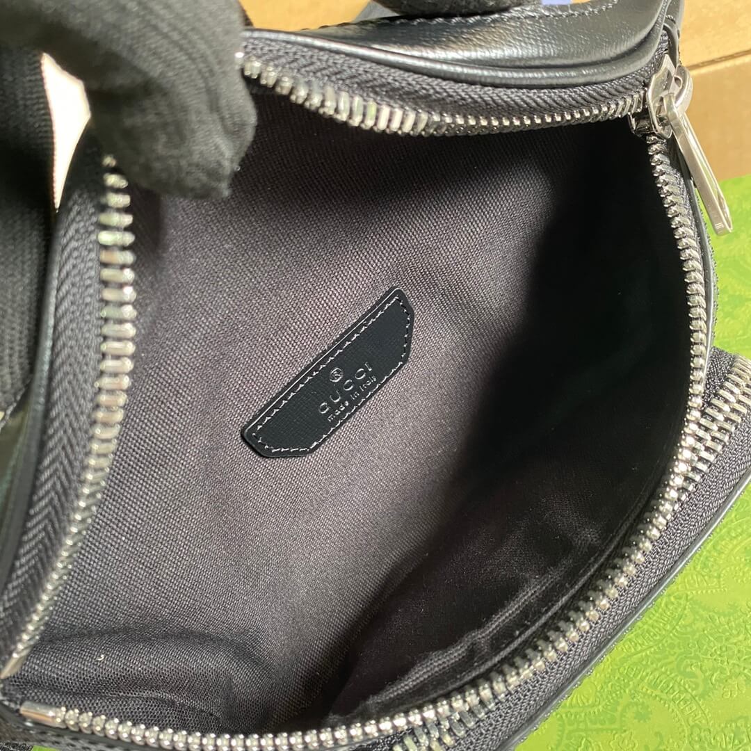 gg supreme belt bag black 682933