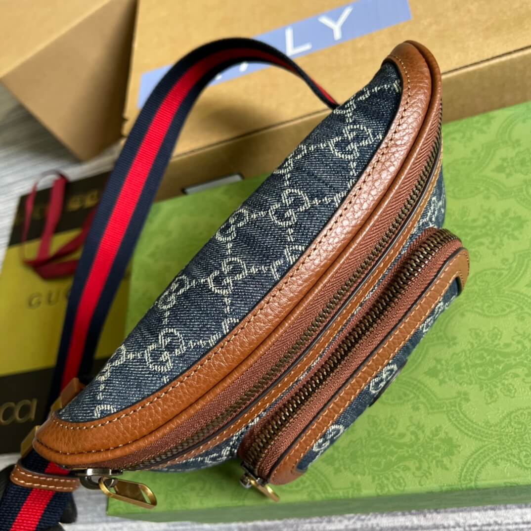 gg supreme belt bag blue 682933 free shipping