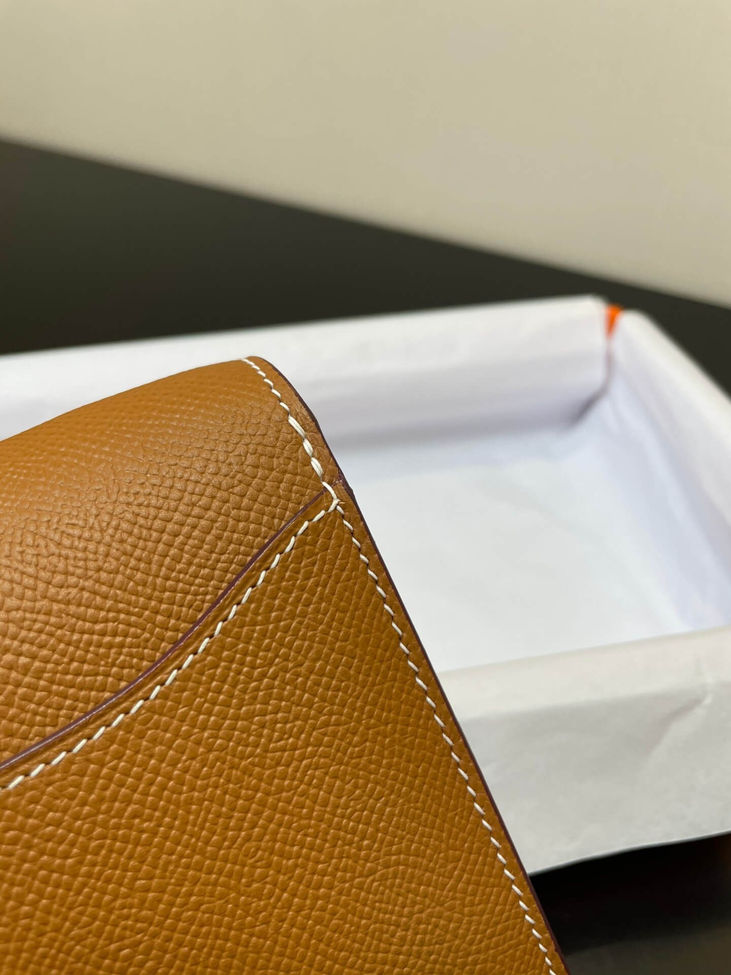 hm constance to go silver brown epsom crossbody bag e7098875