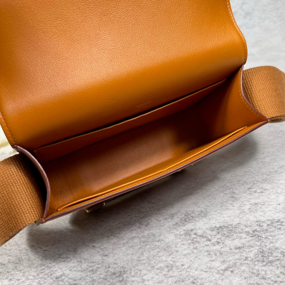 HM Geta Chevre Quebraco phw goatskin Shoulder bag ZF2505021 Brown 2