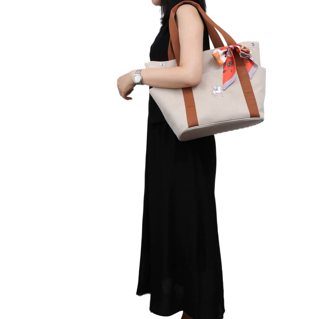 HM MAMI Tote Bag Canvas 3 set ML253121 off white