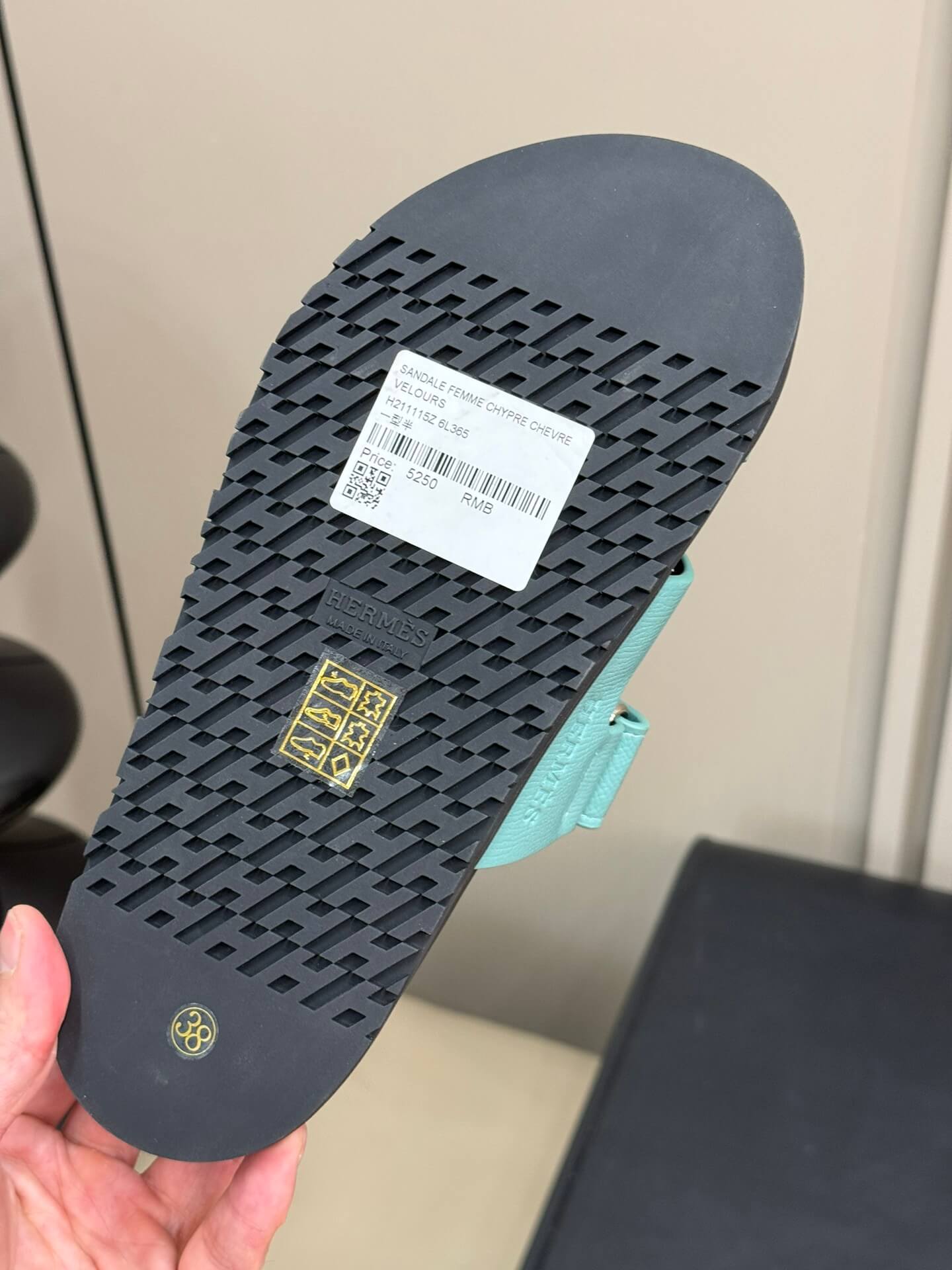 hm summer colored chypre second uncle slippers new beach velcro sandals 898725 indigo blue