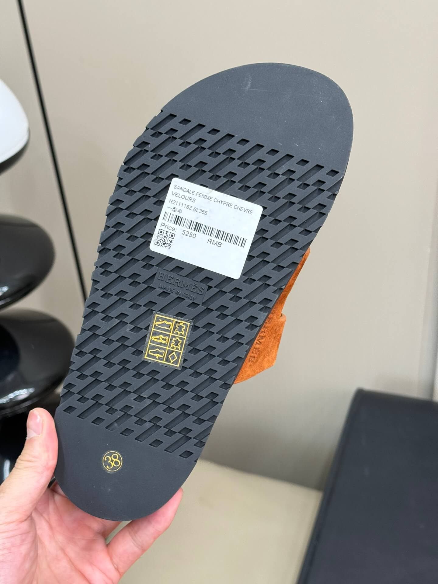 hm summer colored chypre second uncle slippers new beach velcro sandals 898725 orange