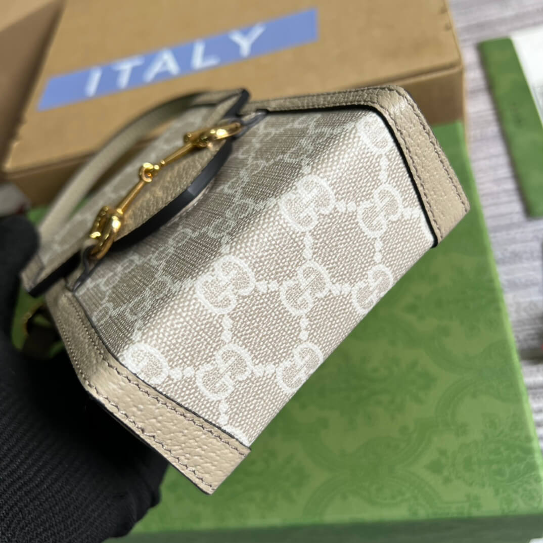 gc horsebit 1955 crossbody bag white 625615