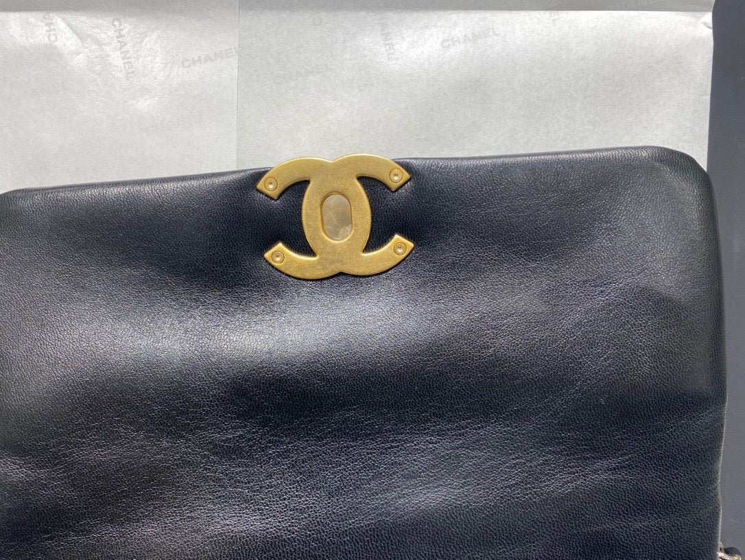 original imported cow leather full steel silver hardware black