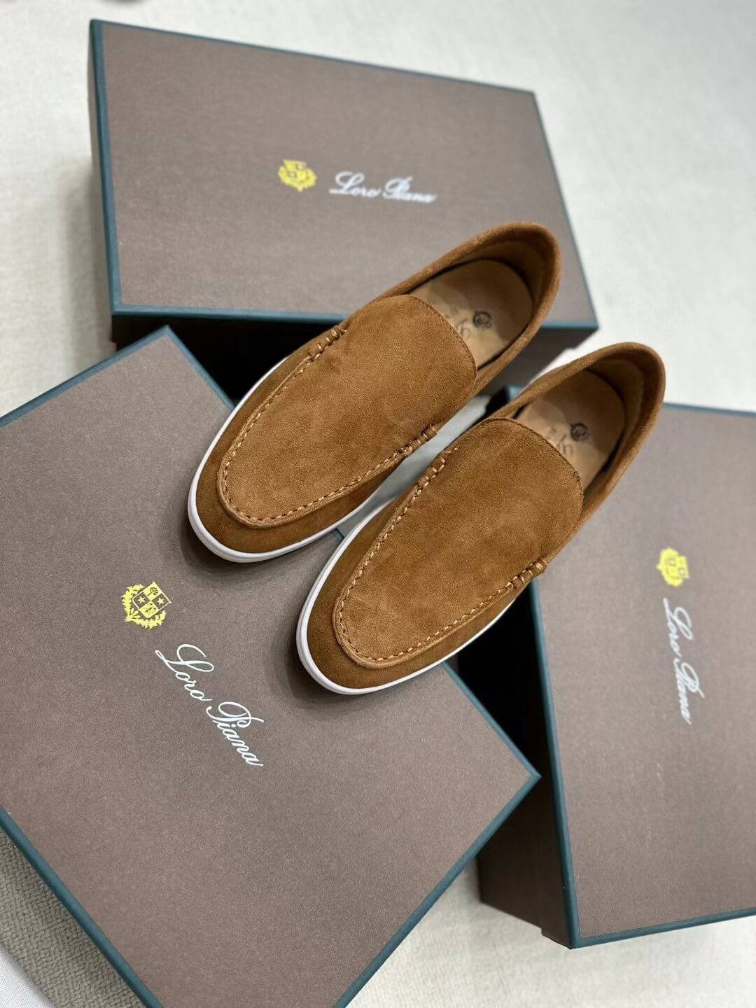 loro piana summer walk loafers shoes fae8124 brown