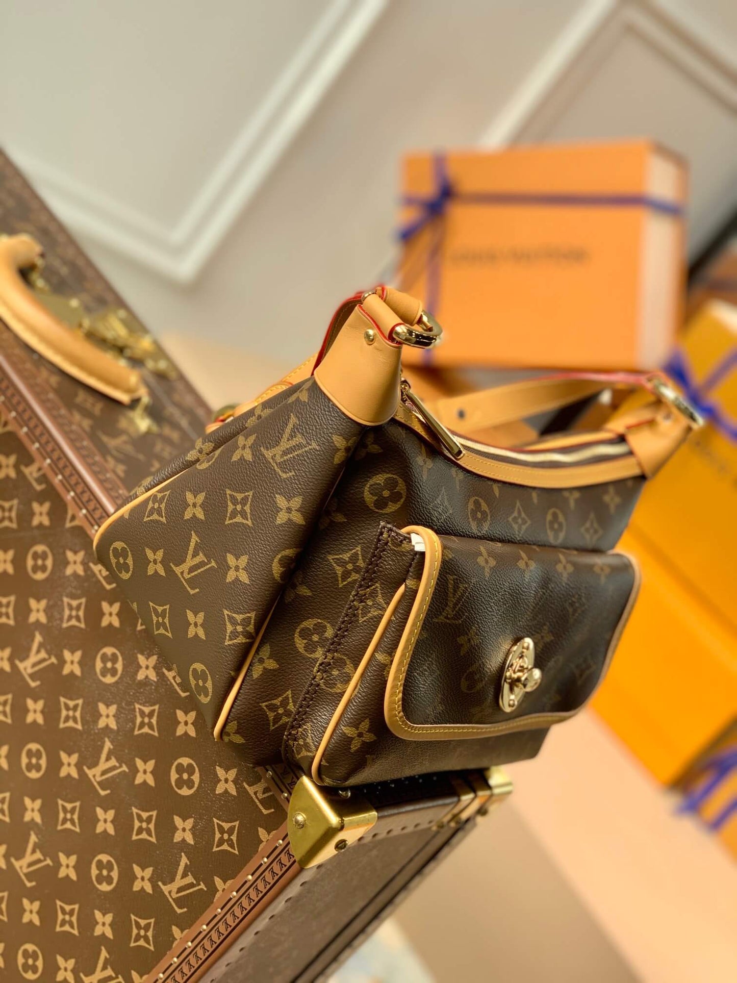 brown louis vuitton bag