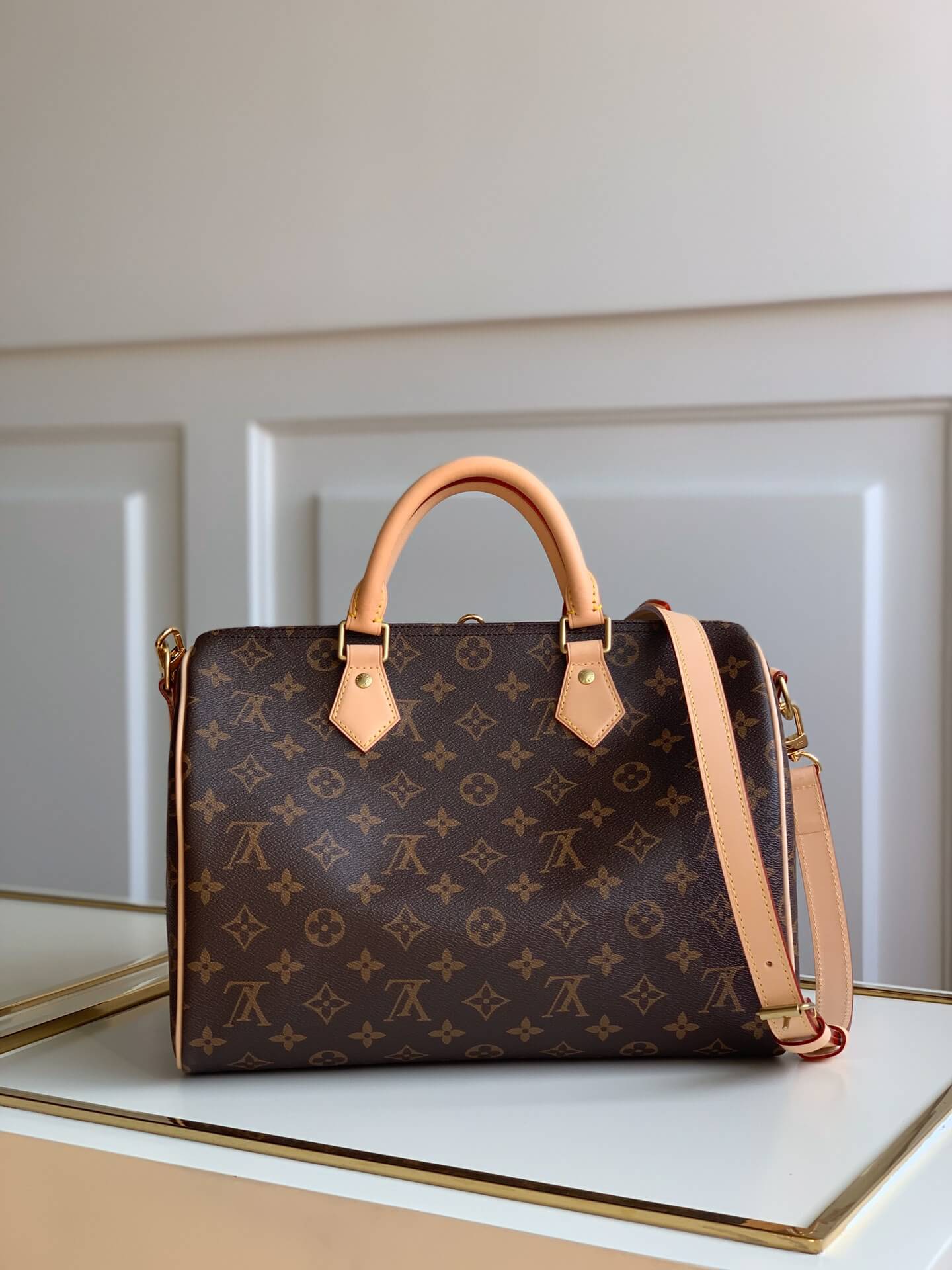 m41113 speedy bandouliere 25cm handbag shoulder bag travel bag monogram brown