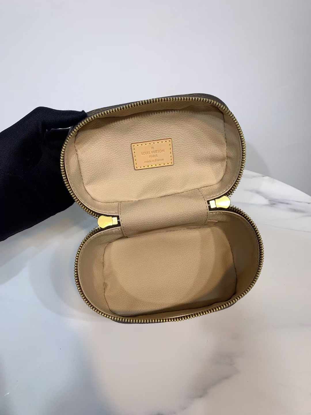 m44936 nice mini cosmetic bag brown monogram 16cm