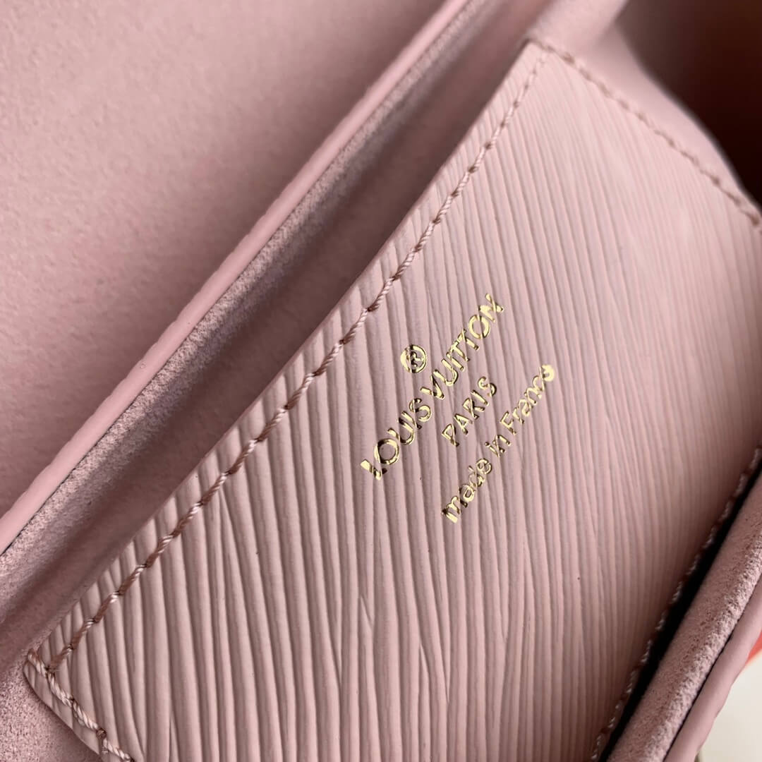 m59218 twist small square bag shoulder bag cross body bags pink calfskin epi