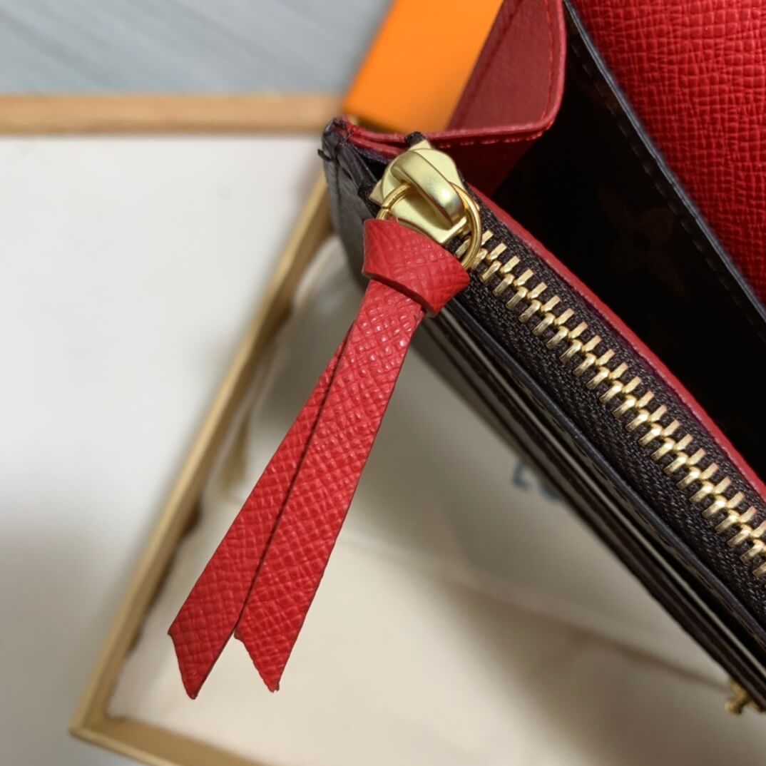 m61289 emilie wallet monogram canvas red
