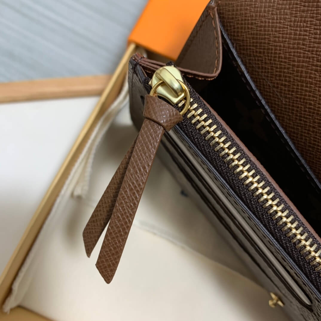 m61289 emilie wallet monogram canvas brown