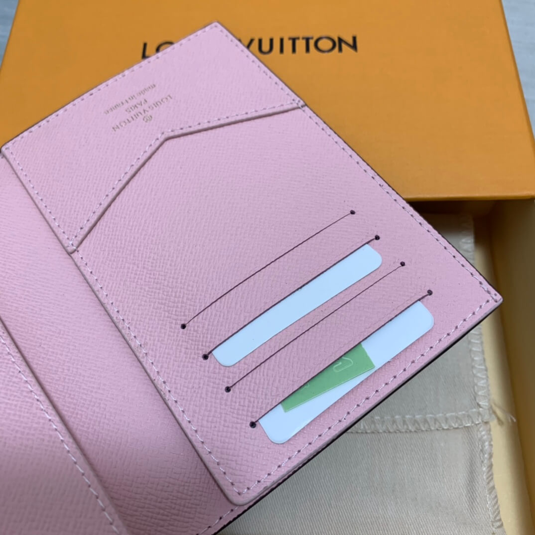 m62089 wallet pink monogram womens purse lady wallet clutch bag