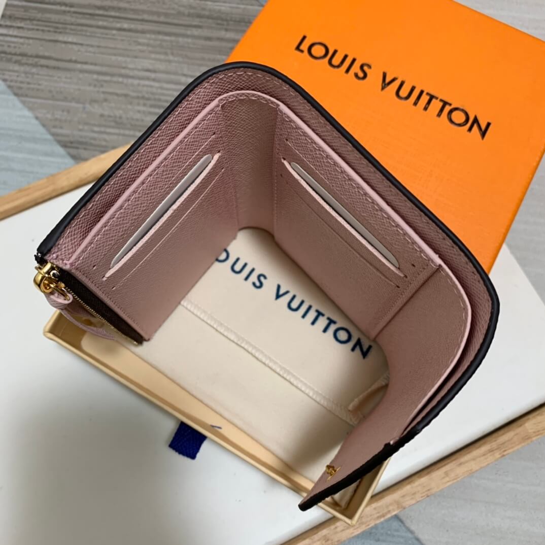 m62360 victorine wallet pink monogram womens purse lady wallet clutch bag