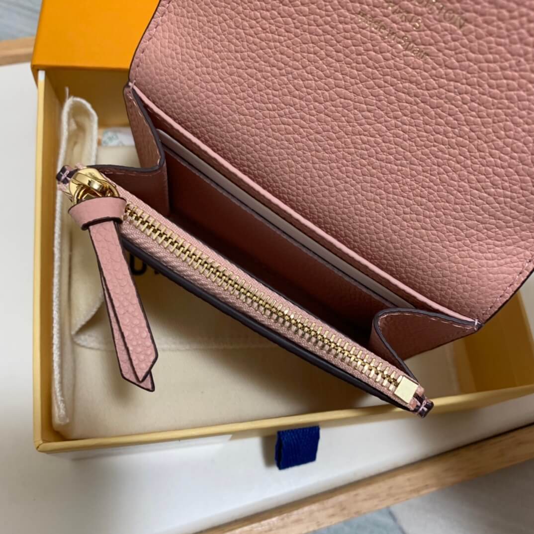 m81520 zippy coin purse monogram empreinte wallet pink womens purse
