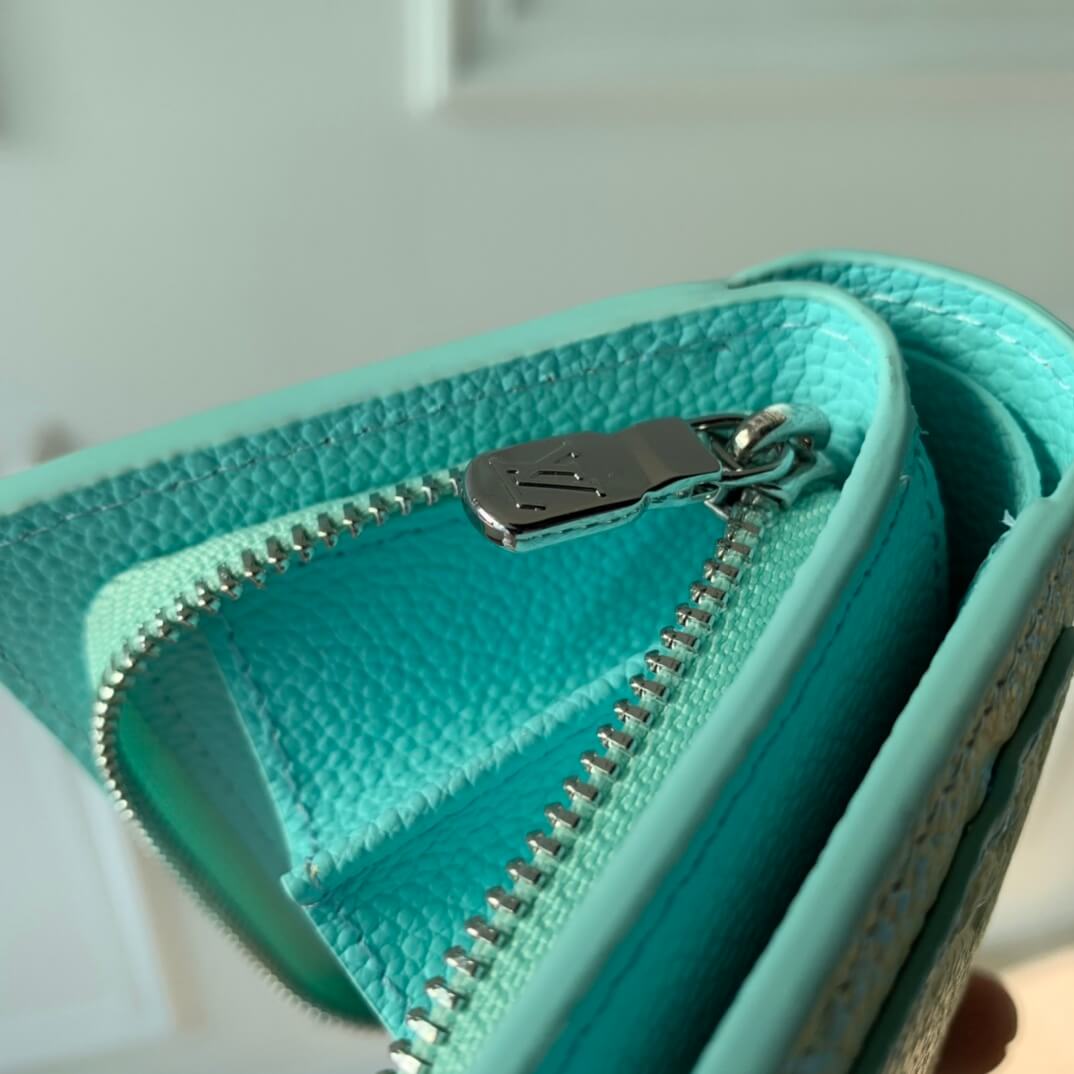 m81564 clea wallet monogram empreinte green women purse 12cm free shipping