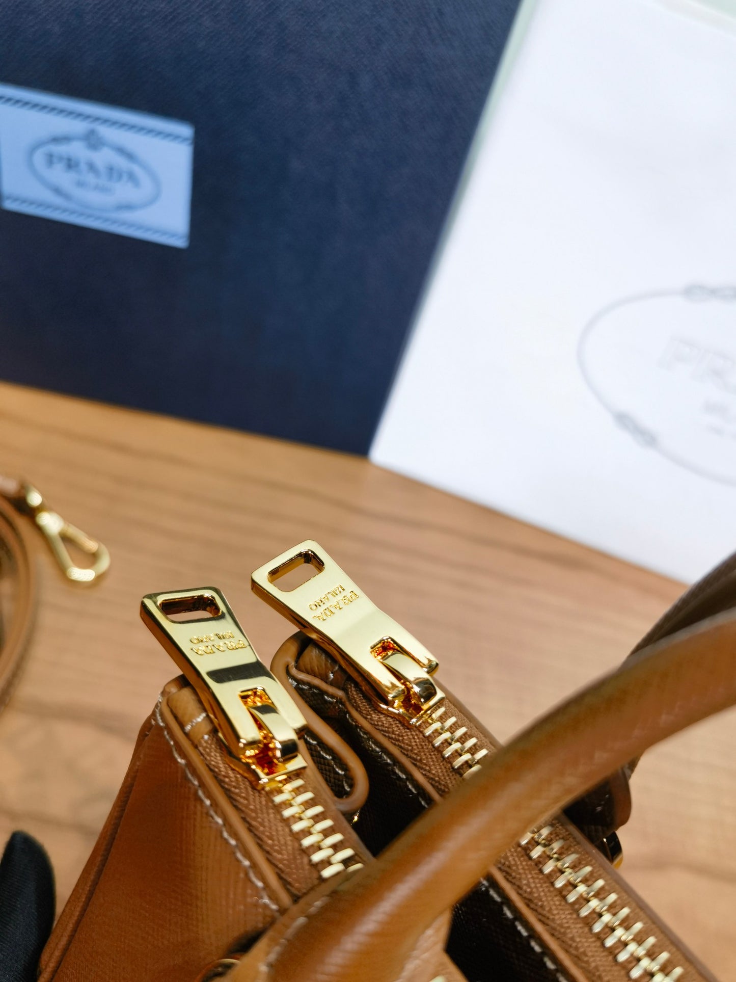 PRA New Mini Gallery Handbag Crossbags 1BA916 Brown