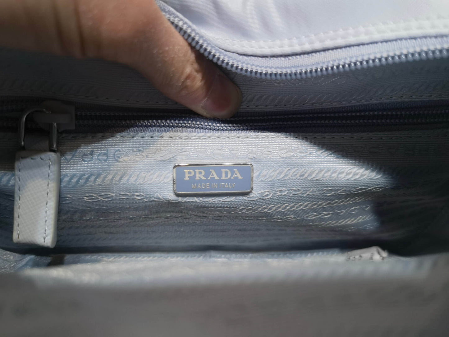 pra 1bc167 re nylon shoulder bag light purple