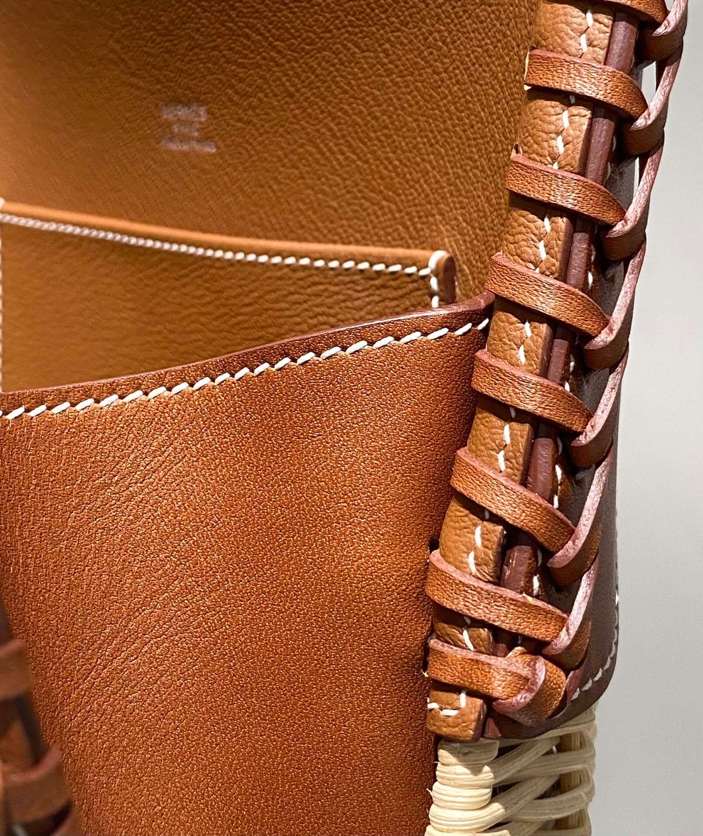 hermes picnic bolide 25 fauve barenia and osier wicker palladium hardware brown qwe240804