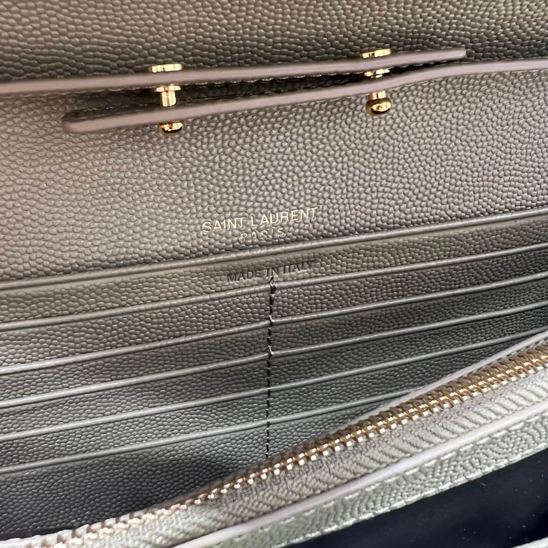 ysl saint lauret chain bag green silver hardware 377828