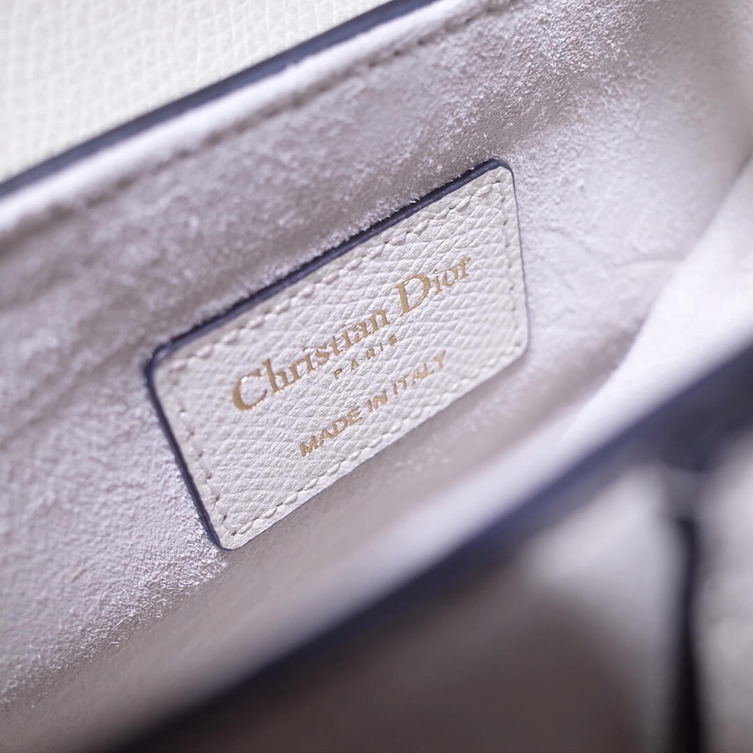 do saddle bag white 21cm gold hardware epsom leather 6816