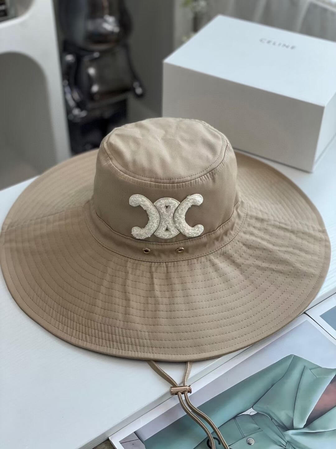 triumphal arch versatile big eaves hat fishermans hat flocking sunscreen hat mz13168a29