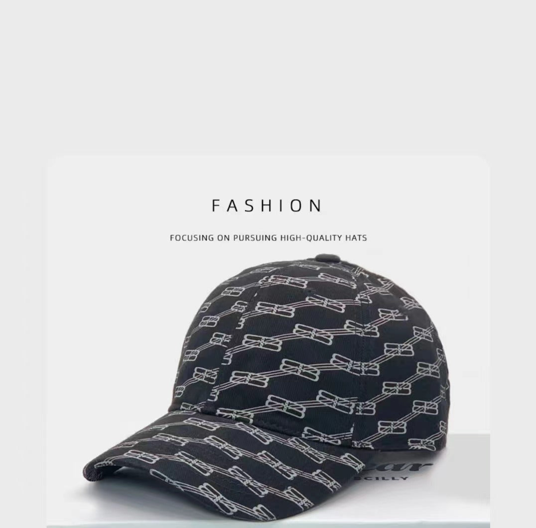 balenciaga summer simple versatile duck tongue hat high end brown baseball hat mza48
