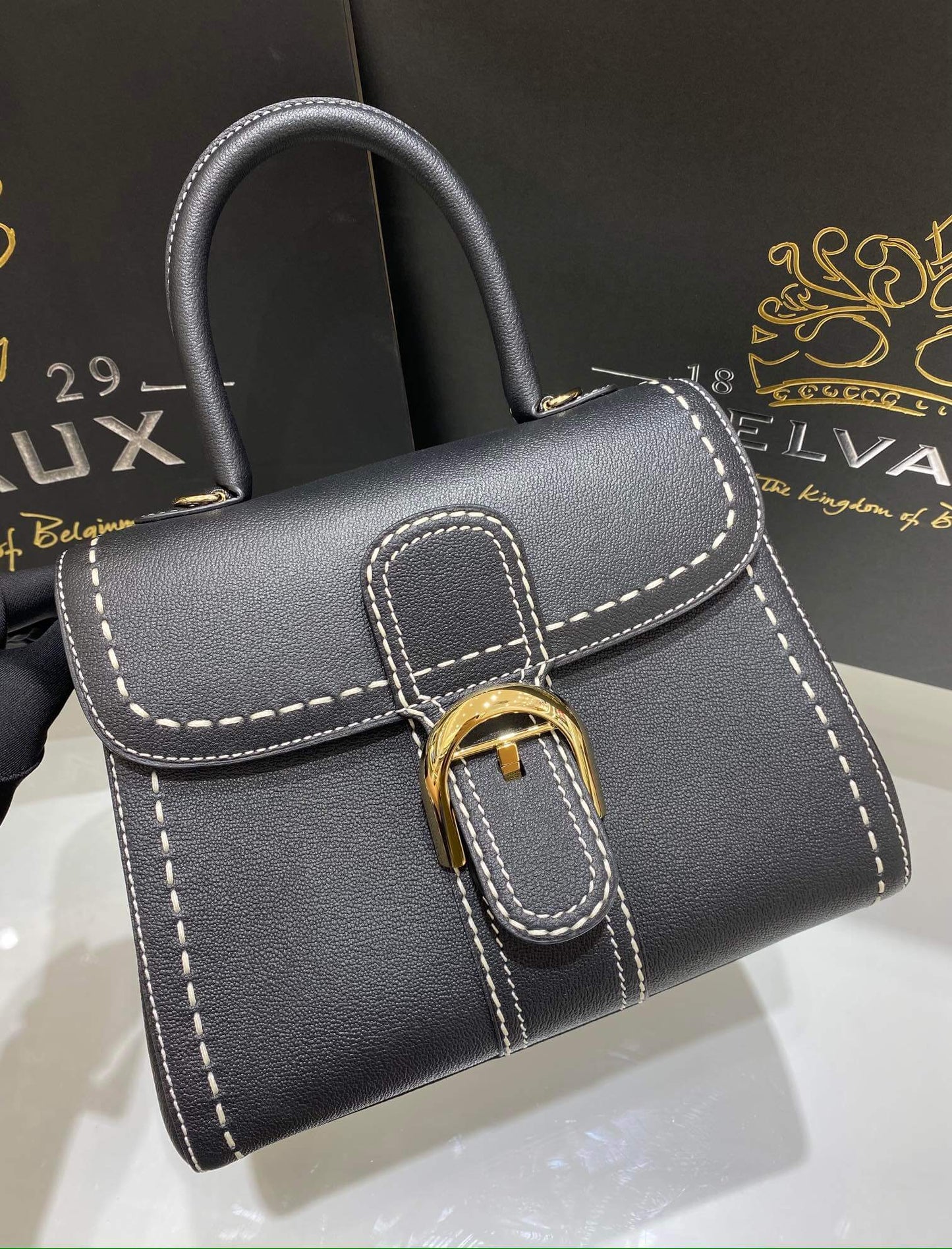 031325080 black de lvaux berillnt cowhide togo leather wax thread handmade µĸ±±¾