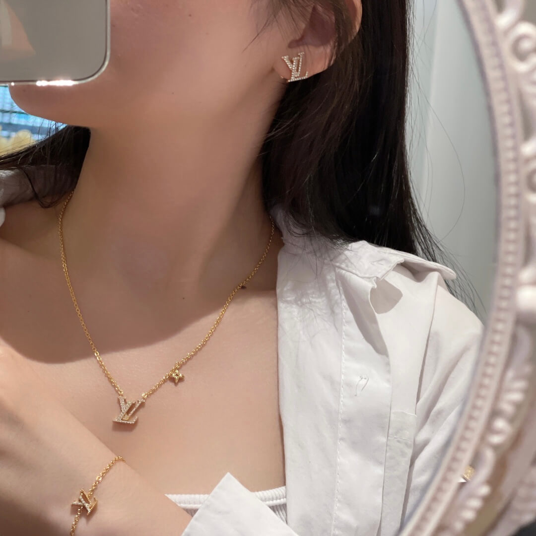 2022 spring summer necklace bracelet earrings diamonds set